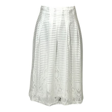 Off-White Lace Midi Skirt